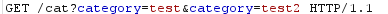 Duplicate category query parameter in the request
